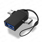 OTG Type C Adapter 2 in 1 Micro Usb to USB C Adapter Mobile Phone Flash Drive Reader Mouse Connector USB Cable Converter